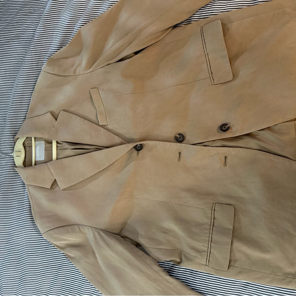 Everlane 80s Blazer in Ash Brown, Size 16, LIKE NEW